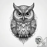 Tattoo sketch owl tattoo, ink illustration fo… – tattoo sketch (№1756679836_0, 31.08.2025 22:37) — tattoovalue.net