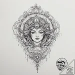 Tattoo sketch cosmic tale, tattoo line art, c… – tattoo sketch (№1756681013_0, 31.08.2025 22:56) — tattoovalue.net