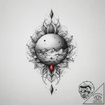 Tattoo sketch cosmic soil, concept art for ta… – tattoo sketch (№1756681210_0, 31.08.2025 23:00) — tattoovalue.net