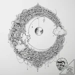 Tattoo sketch cloud with a moon, artistic tat… – tattoo sketch (№1756682191_0, 31.08.2025 23:16) — tattoovalue.net