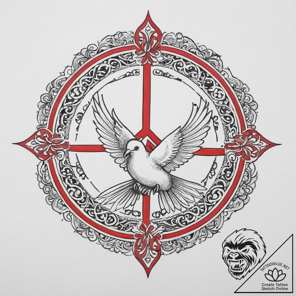 Tattoo sketch hieroglyphic symbol for "peace"... - tattoo sketch (№1756682787_0, 31.08.2025 23:26) — tattoovalue.net