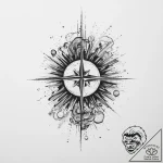 Tattoo sketch cosmic scene, tattoo line art,… – tattoo sketch (№1756682984_0, 31.08.2025 23:29) — tattoovalue.net