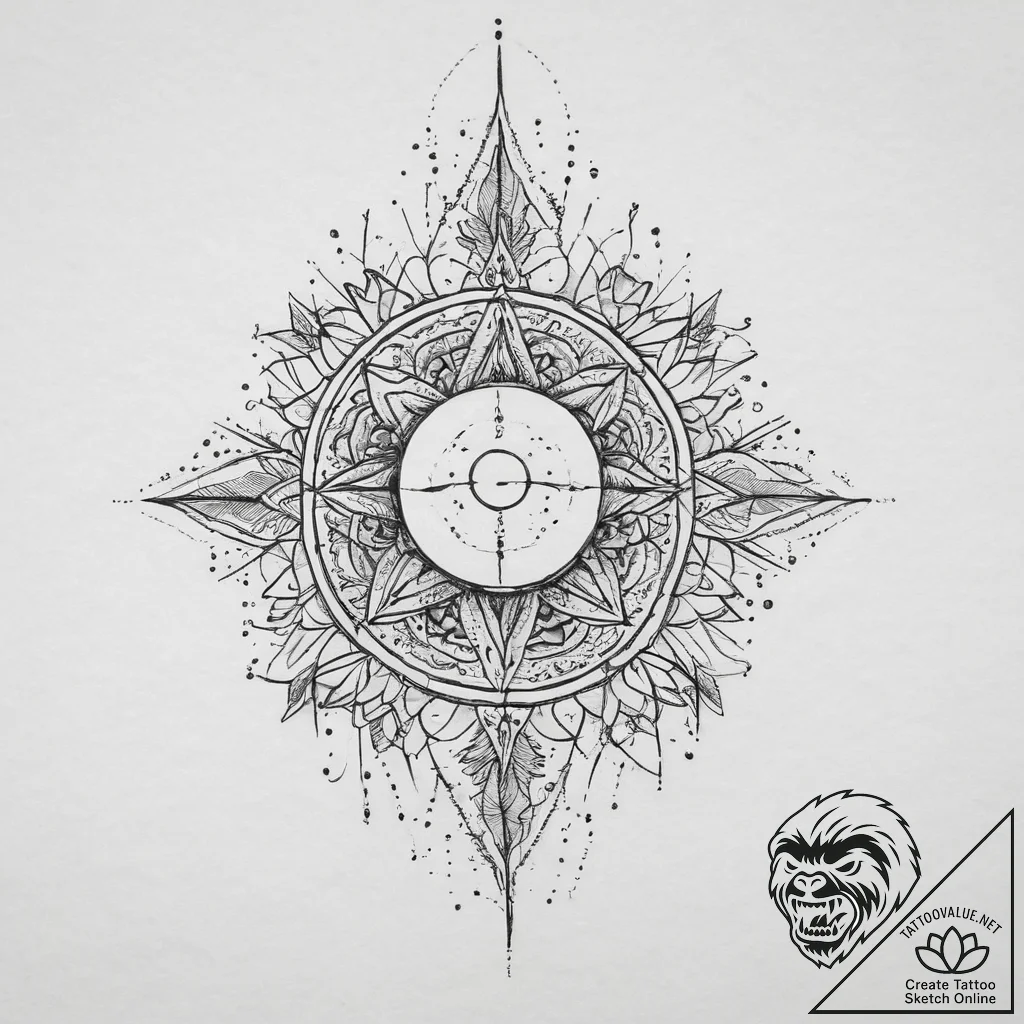 Tattoo sketch cosmic person, tattoo line art,... - tattoo sketch (№1756683379_0, 31.08.2025 23:36) — tattoovalue.net