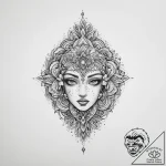 Tattoo sketch divine representation, concept… – tattoo sketch (№1756685760_0, 01.09.2025 00:16) — tattoovalue.net