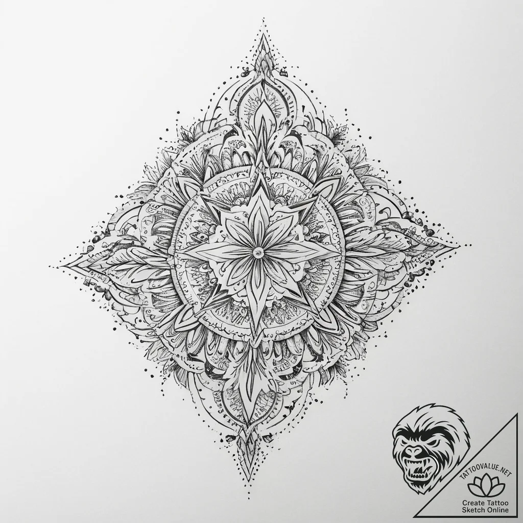 Tattoo sketch cosmic foundation, tattoo sketc... - tattoo sketch (№1756685959_0, 01.09.2025 00:19) — tattoovalue.net