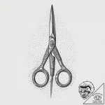 Tattoo sketch scissors, concept art for tatto… – tattoo sketch (№1756686160_0, 01.09.2025 00:22) — tattoovalue.net