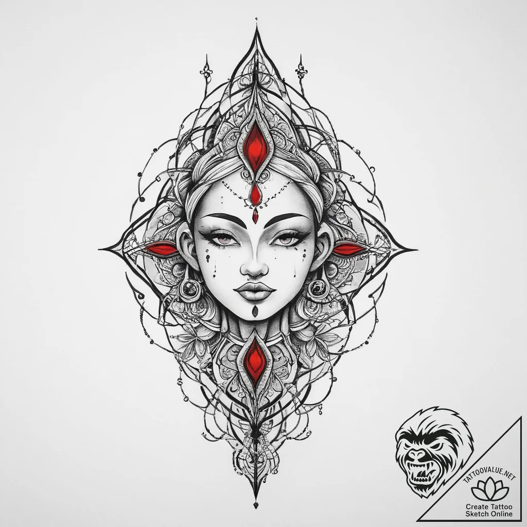 Tattoo sketch spiritual ink, tattoo line art,... - tattoo sketch (№1756687545_0, 01.09.2025 00:45) — tattoovalue.net