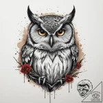Tattoo sketch neo-traditional сова, tattoo sk… – tattoo sketch (№1756687943_0, 01.09.2025 00:52) — tattoovalue.net