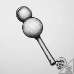 Tattoo sketch polo mallet and ball, artistic… – tattoo sketch (№1756690533_0, 01.09.2025 01:35) — tattoovalue.net