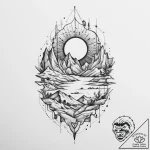 Tattoo sketch desert, artistic tattoo sketch,… – tattoo sketch (№1756691726_0, 01.09.2025 01:55) — tattoovalue.net