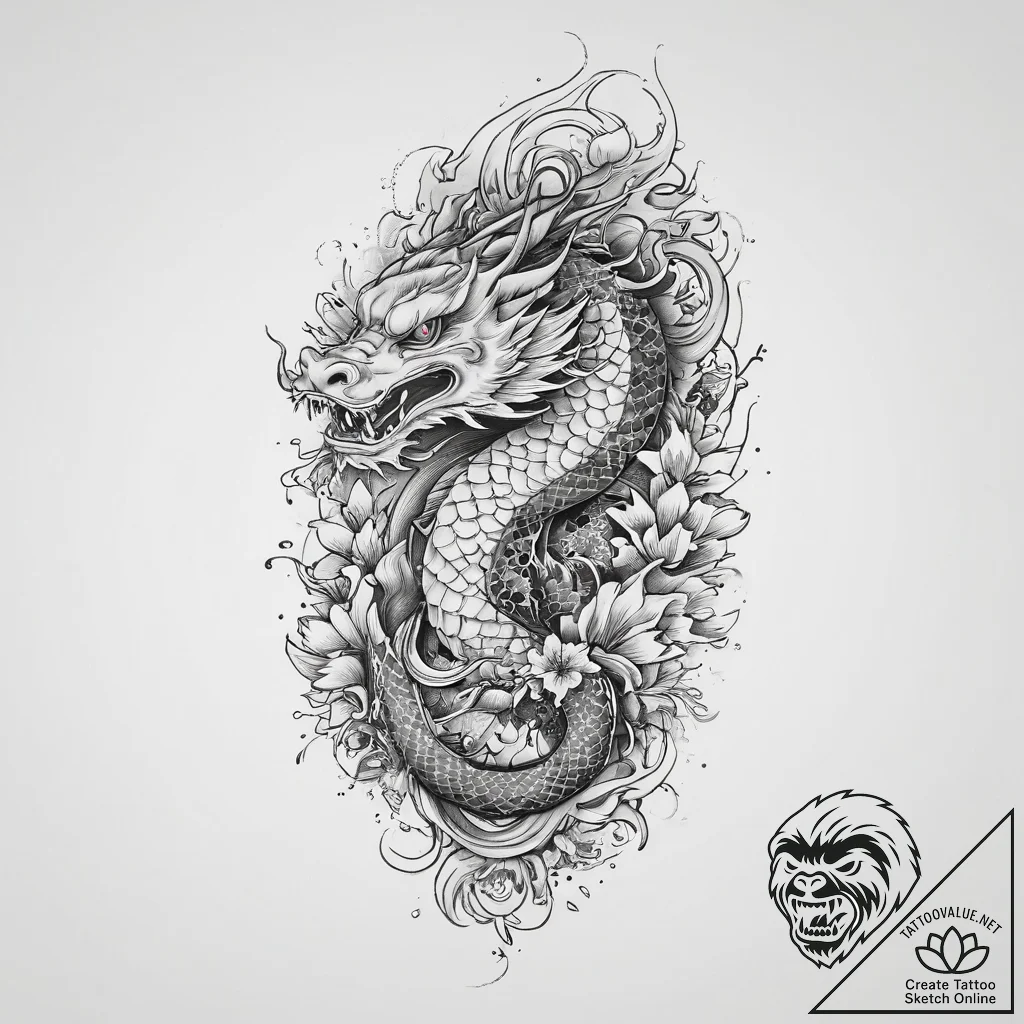 Tattoo sketch fine line tattoo, ink illustrat... - tattoo sketch (№1756691925_0, 01.09.2025 01:58) — tattoovalue.net