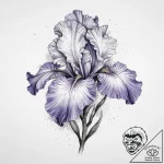 Tattoo sketch bearded iris, tattoo sketch des… – tattoo sketch (№1756692925_0, 01.09.2025 02:15) — tattoovalue.net