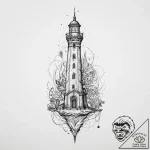 Tattoo sketch линии здания, tattoo sketch des… – tattoo sketch (№1756694506_0, 01.09.2025 02:41) — tattoovalue.net