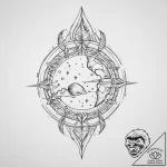 Tattoo sketch cosmic kingdom, artistic tattoo… – tattoo sketch (№1756695101_0, 01.09.2025 02:51) — tattoovalue.net
