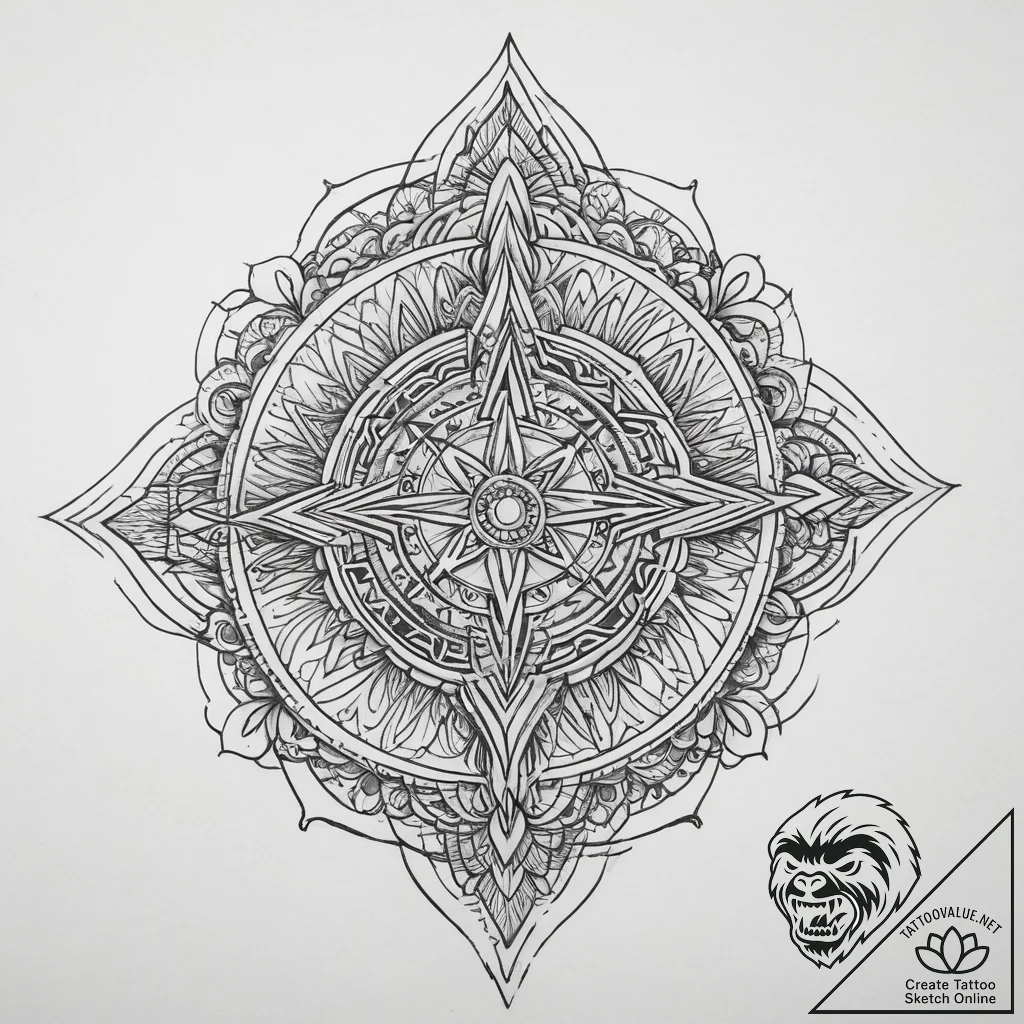 Tattoo sketch viking, concept art for tattoo,... - tattoo sketch (№1756696692_0, 01.09.2025 03:18) — tattoovalue.net