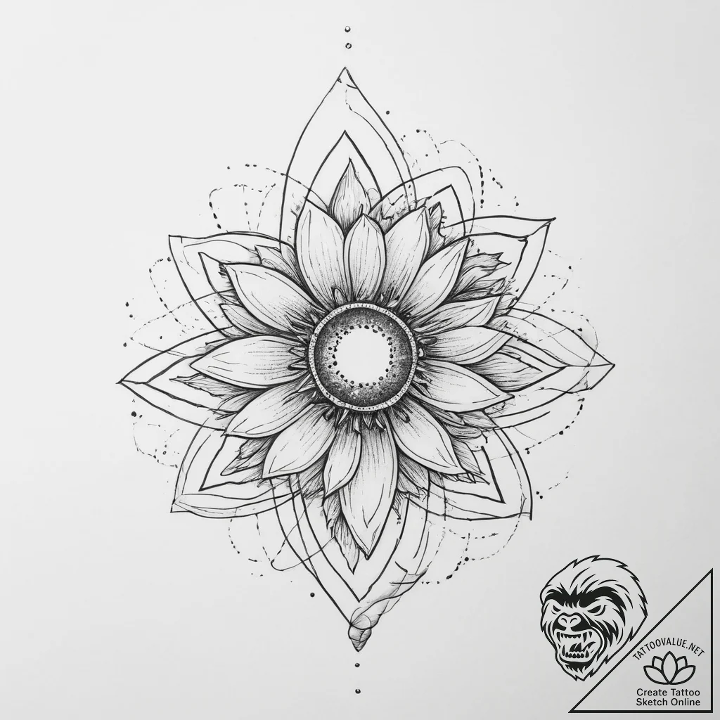 Tattoo sketch cosmos - tattoo sketch (№1756697883_0, 01.09.2025 03:38) — tattoovalue.net