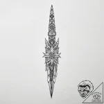 Tattoo sketch blade – tattoo sketch (№1756699272_0, 01.09.2025 04:01) — tattoovalue.net