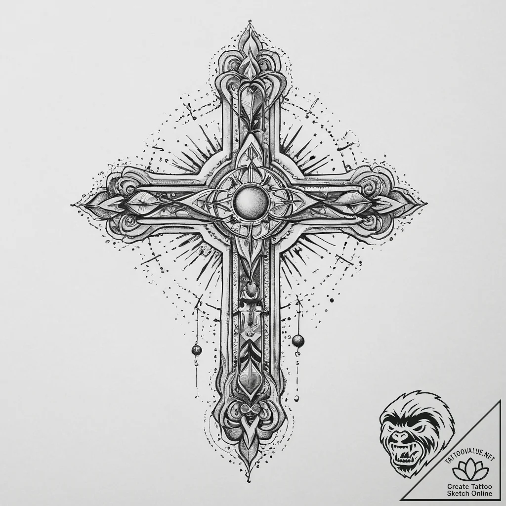 Tattoo sketch cosmic soul, tattoo line art, d... - tattoo sketch (№1756702039_0, 01.09.2025 04:47) — tattoovalue.net