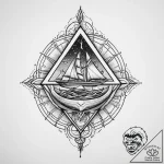 Tattoo sketch geometric волк, tattoo line art… – tattoo sketch (№1756702433_0, 01.09.2025 04:53) — tattoovalue.net