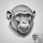 Tattoo sketch macaque, tattoo line art, on a… – tattoo sketch (№1756703819_0, 01.09.2025 05:16) — tattoovalue.net