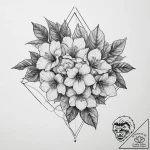 Tattoo sketch bougainvillea, concept art for… – tattoo sketch (№1756704609_0, 01.09.2025 05:30) — tattoovalue.net