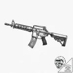 Tattoo sketch m16 rifle, ink illustration for… – tattoo sketch (№1756704807_0, 01.09.2025 05:33) — tattoovalue.net