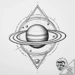 Tattoo sketch saturn symbol, artistic tattoo… – tattoo sketch (№1756705401_0, 01.09.2025 05:43) — tattoovalue.net