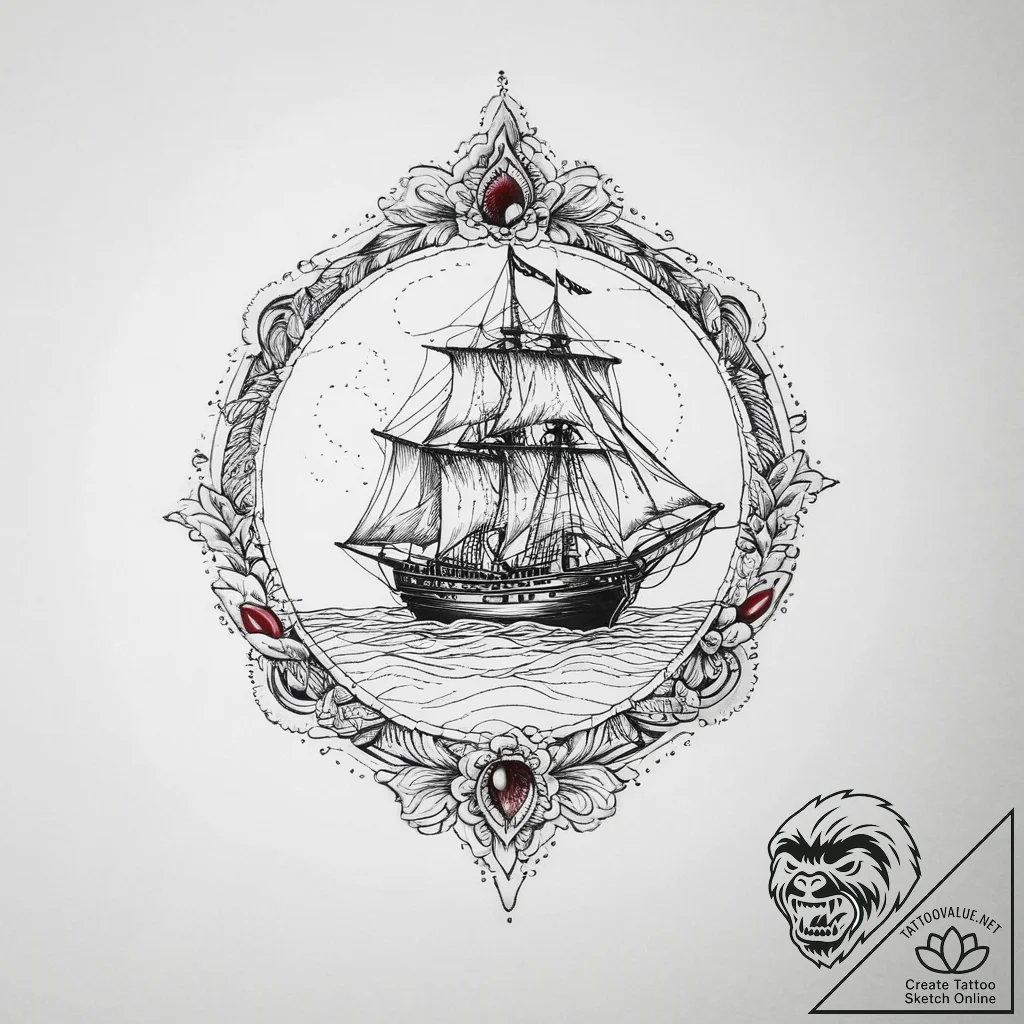 Tattoo sketch mirage, artistic tattoo sketch,... - tattoo sketch (№1756706193_0, 01.09.2025 05:56) — tattoovalue.net
