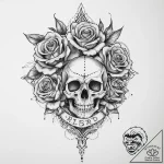Tattoo sketch blessed being, ink illustration… – tattoo sketch (№1756707183_0, 01.09.2025 06:13) — tattoovalue.net