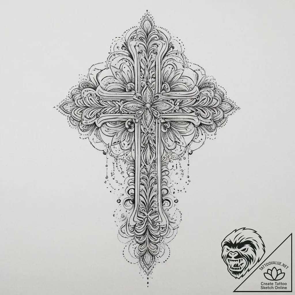 Tattoo sketch cherish, concept art for tattoo... - tattoo sketch (№1756708765_0, 01.09.2025 06:39) — tattoovalue.net