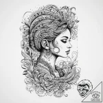 Tattoo sketch newspaper with a person reading… – tattoo sketch (№1756709352_0, 01.09.2025 06:49) — tattoovalue.net