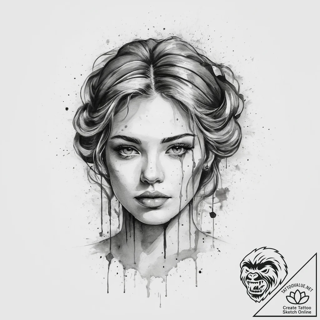 Tattoo sketch "forgive me, mother", artistic... - tattoo sketch (№1756709944_0, 01.09.2025 06:59) — tattoovalue.net