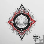 Tattoo sketch cosmic source, tattoo line art,… – tattoo sketch (№1756711331_0, 01.09.2025 07:22) — tattoovalue.net