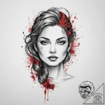 Tattoo sketch genasi, concept art for tattoo,… – tattoo sketch (№1756711727_0, 01.09.2025 07:28) — tattoovalue.net