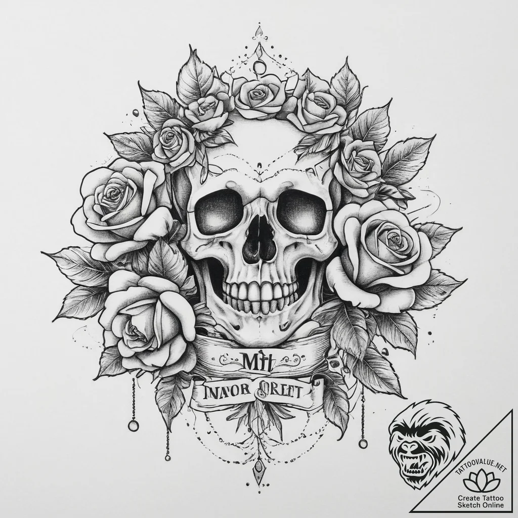 Tattoo sketch flower crown tattoo, tattoo fla... - tattoo sketch (№1756712517_0, 01.09.2025 07:41) — tattoovalue.net