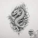 Tattoo sketch mystical spring, artistic tatto… – tattoo sketch (№1756713904_0, 01.09.2025 08:05) — tattoovalue.net