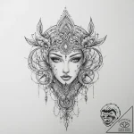 Tattoo sketch bronze – tattoo sketch (№1756716072_0, 01.09.2025 08:41) — tattoovalue.net