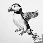 Tattoo sketch puffin – tattoo sketch (№1756716860_0, 01.09.2025 08:54) — tattoovalue.net