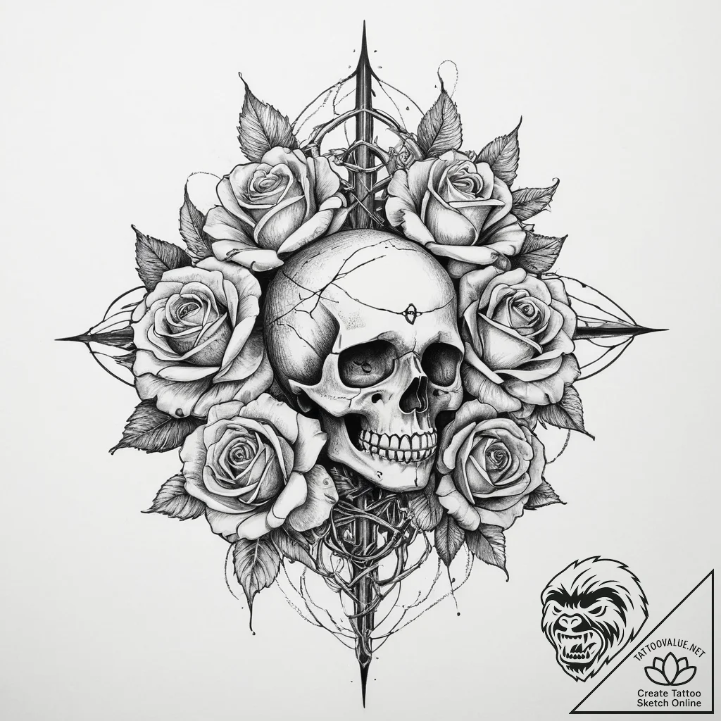 Tattoo sketch painting a watercolor set, tatt... - tattoo sketch (№1756717058_0, 01.09.2025 08:57) — tattoovalue.net