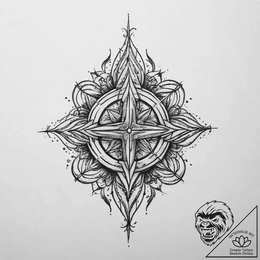 Tattoo sketch blessed wound - tattoo sketch (№1756718255_0, 01.09.2025 09:17) — tattoovalue.net