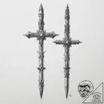 Tattoo sketch bayonet, tattoo sketch design,… – tattoo sketch (№1756718453_0, 01.09.2025 09:20) — tattoovalue.net
