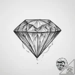 Tattoo sketch diamond – tattoo sketch (№1756718652_0, 01.09.2025 09:24) — tattoovalue.net