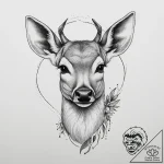 Tattoo sketch graceful fawn tattoo, tattoo dr… – tattoo sketch (№1756719248_0, 01.09.2025 09:34) — tattoovalue.net