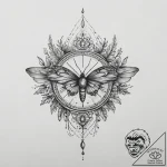 Tattoo sketch amber, concept art for tattoo,… – tattoo sketch (№1756719643_0, 01.09.2025 09:40) — tattoovalue.net