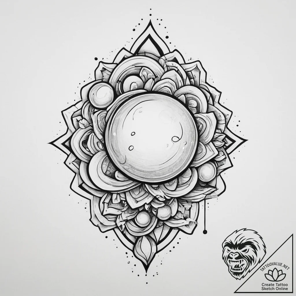 Tattoo sketch pearl tattoo, tattoo sketch des... - tattoo sketch (№1756719842_0, 01.09.2025 09:44) — tattoovalue.net