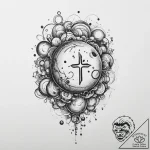 Tattoo sketch universe in a bubble, artistic… – tattoo sketch (№1756720832_0, 01.09.2025 10:00) — tattoovalue.net