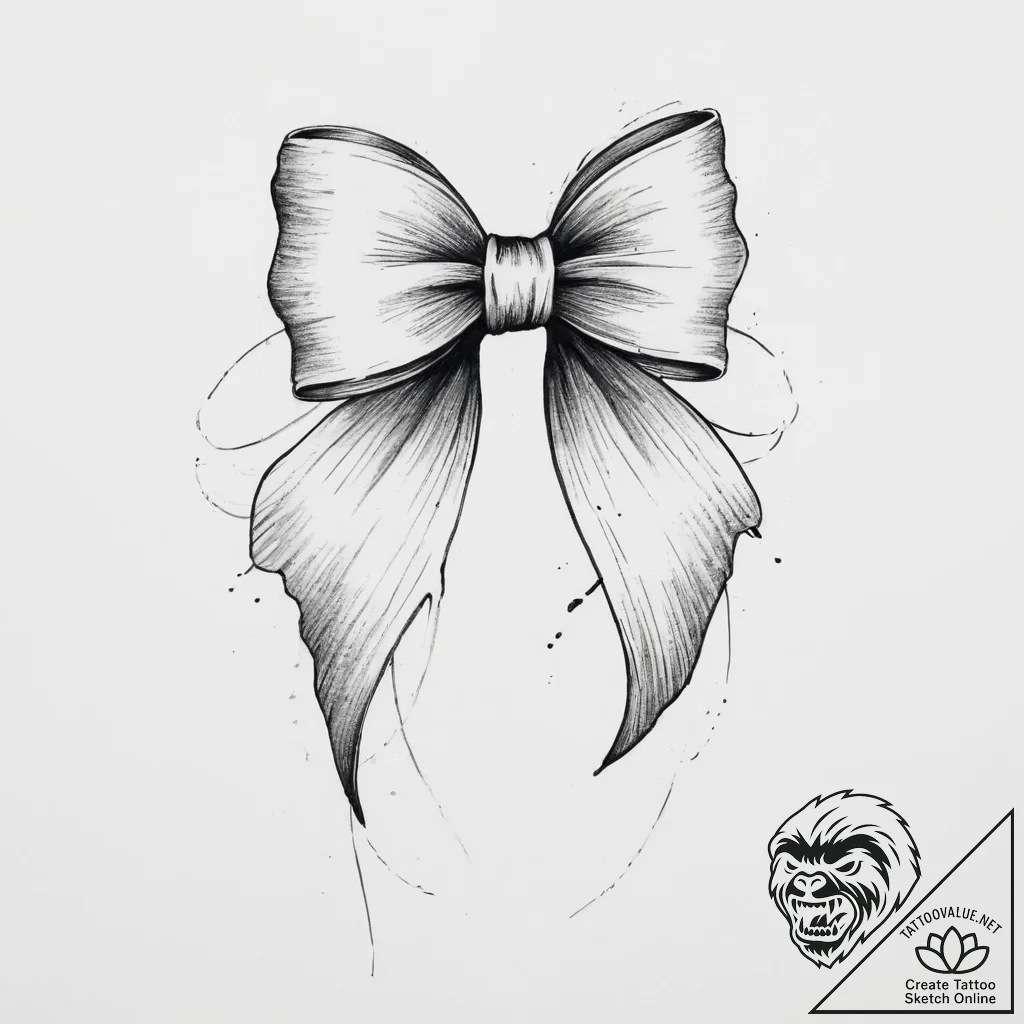 Tattoo sketch pumps with a bow, tattoo sketch... - tattoo sketch (№1756721627_0, 01.09.2025 10:13) — tattoovalue.net