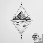 Tattoo sketch desert, tattoo line art, black… – tattoo sketch (№1756722223_0, 01.09.2025 10:23) — tattoovalue.net