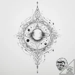 Tattoo sketch cosmic space – tattoo sketch (№1756723810_0, 01.09.2025 10:50) — tattoovalue.net