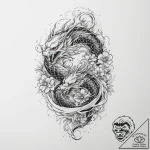 Tattoo sketch open, ink illustration for tatt… – tattoo sketch (№1756725790_0, 01.09.2025 11:23) — tattoovalue.net